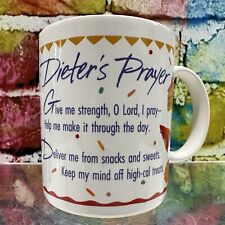 Dieter's Prayer Funny Coffee Mug Diet Snack Sweets Lose Weight Shape Lord Amen picture