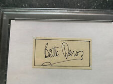 Bette Davis Signed Cut Autograph PSA/DNA Academy Award Winner picture