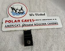Porcelain Polar Caves License Plate Topper picture