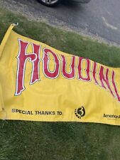 Museum Of Houdini Rare Yellow Red Spellout Opening Day Promotional Banner NY CT picture
