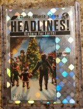 Victory For Earth Headlines /50 2026 Topps Mars Attacks Xmas  picture