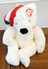 Christmas Polar Bear Plush 1997 14” W/ Tags Retired. picture