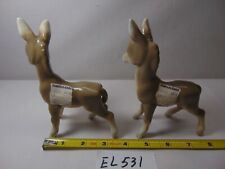 Vintage Pair Hummelwerk Rex Donkey Porcelain  5 1/2