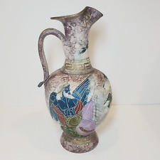 Greek Myth Pottery Deities Gods Olympus Single Handle Amphora Terracotta Vase picture