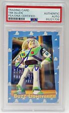 Tim Allen Signed 1995 Skybox Toy Story Buzz Lightyear #32 Card PSA/DNA Auto picture