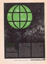 Green Graphics Johns Manville Elastomeric Titanium Dioxide Vintage Mag Print Ad picture