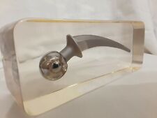 VTG ZIMALOY HIP REPLACEMENT STEM BALL JOINT IMPLANT MEDICAL ACRYLIC PAPERWEIGHT  picture