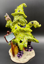 Halloween Christmas Tree Ceramic Blue Sky Clayworks Heather Goldminc Tis The Boo picture