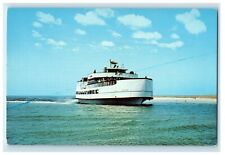 c1950's Ocracoke Sea Level Atlantic Ferry Unposted Vintage Postcard picture