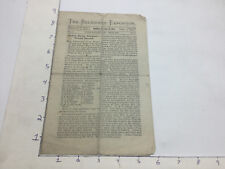 vintage original april 15, 1874 THE BELVIDERE EXPOSITOR -vol 1 #1 - 4pgs picture