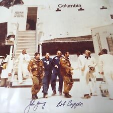 vintage NASA Columbia STS-1 kodak photo crew signed 1981 picture