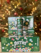 Takashi Murakami Flowers Serigraph Perrier Water Ten Pack Aluminum Cans Limited picture