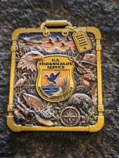 USFWS U.S. Fish & Wildlife Service Law Enforcement Suitcase V.2 Challenge Coin picture