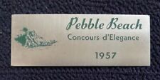 RARE 1957 7th Pebble Beach Concours Dash Plaque Lone Cypress picture