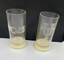2 Tennessee Volunteer Plastic Glasses On Light Up Base Fyrglas Stress Marks picture