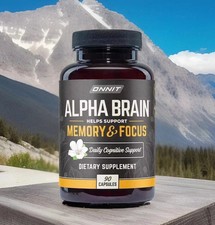 Alpha Brain Memory Focus Daily Cognitive Support (90 Capsules) Exp 2027 picture