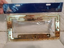 2022 Walt Disney World 50th Anniversary Gold Metal License Plate Cover Frame NEW picture