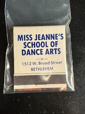 MATCHBOOK - MISS JEANNE'S SCHOOL OF DANCE ARTS - BETHLEHEM- UNSTRUCK picture