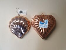 Vintage Copper Molds with Hinges/ Set Of 2 picture