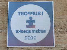 I Support Autism Speaks - 2022 - Decal Sticker Bumper-Sticker picture