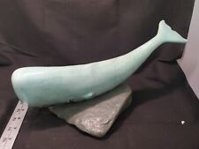 Maigon Daga Art Pottery Sperm Whale Vintage Signed Statue Excellent Condition picture