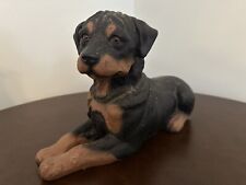 Vintage Resin Rottweiler Dog Statue  (Large Figurine) picture