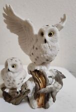 Regency Giftware Porcelain Snow Owl and Baby - Smoke Free Home picture