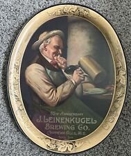 VINTAGE J Leinenkugel Metal Beer Tray 115th Anniversary 1867-1982 Limited Ed 14