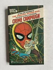 1970 Amazing Spider-Man Crime Campaign Marvel Novel Series #8 Paperback Book picture