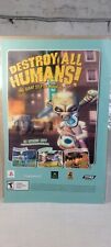 2005 DESTORY ALL HUMANS Comic Vintage Print Ad/Poster Official Promo Art PS2 picture