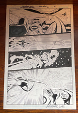 BATMAN STRIKES #21 original art STUNNING chasing MR FREEZE 2006 DC picture
