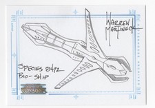 Species 8472 BioShip The Complete Star Trek Voyager Sketch Card Warren Martineck picture