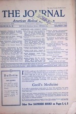 1910s JAMA Med Journal w/ S.M.A. Infant Diet Ad & Hogan High Frequency Apparatus picture