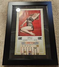 Vintage Marilyn Monroe Calendar - 1955 The Lure Of Lace. Professionally Framed.  picture