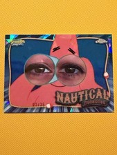 2025 SpongeBob Topps Chrome Sapphire NH8 I Need My Glasses Nautical Nonsense /25 picture