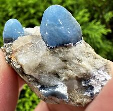 123 Carat Full Terminated Top Blue Afghanite Crystals On Matrix. picture