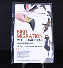 Vntg National Geographic Bird Migration In the Americas Map/Poster 1979 36"x"22 picture