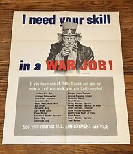 Uncle Sam WWII USA Propaganda Poster 