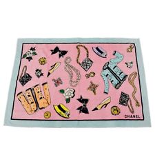 Chanel Icon Beach Towel Pink Small Good 57051 picture