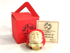 KEVIN FRANCIS SIGNED PROTOTYPE COLOUR TRIAL QUEEN MOTHER (RED) CERAMIC FACE POT picture
