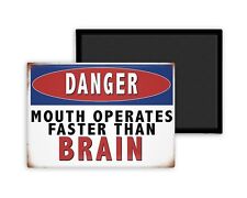 Danger Mouth Operates Faster Than Brain - Custom Magnet 54x78mm Photo Fridge picture