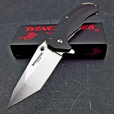 Winchester Assisted Open Framelock Black G10 Tanto Blade Folding Pocket Knife picture