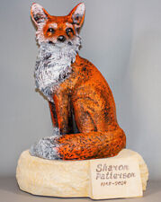 Fox Memorial Urn Human Ashes Adult Cremation Sculpture Wildlife Funeral Keepsake picture