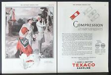 1927 Texaco Gasoline Fuel Pump Compression Liquid Vapor Vintage Print Ad picture