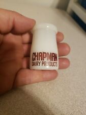 Vtg Mini CHAPMAN DAIRY PRODUCTS Advertising Milk Glass Bottle SEALTEST *RARE?* picture