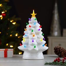 Mr. Christmas Nostalgic Ceramic Lighted Christmas Tree 12' White - BRAND NEW picture