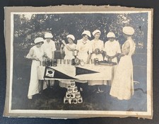 Photo Young Women Girls Canning Demonstration Home Economics Education 1920s  picture