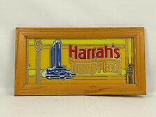 Harrah's at Donald TRUMP PLAZA Casino Slot Cut Glass Poker Man Cave Decor Sign picture