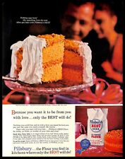 1961 Pillsbury's Best Flour Vintage PRINT AD Mardi Gras Party Cake Baking picture