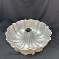 Vintage Silver Cast Aluminum Bundt Cake Pan by Northland Products USA Heavy Duty picture